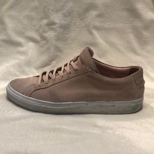 Common Projects blush suede Achilles sneakers